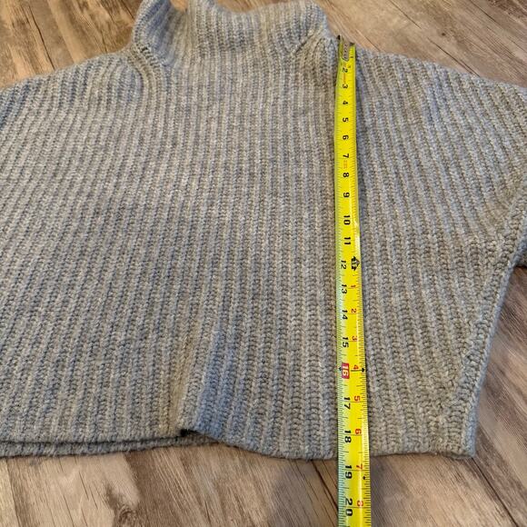 Anthropologie Maeve Athena Cowl Neck Cropped Sweater Grey Blend Size XS - Picture 5 of 7